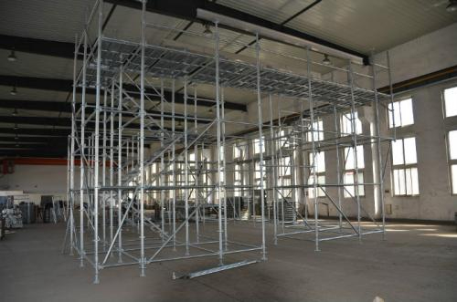 盤扣腳手架搭建實(shí)圖